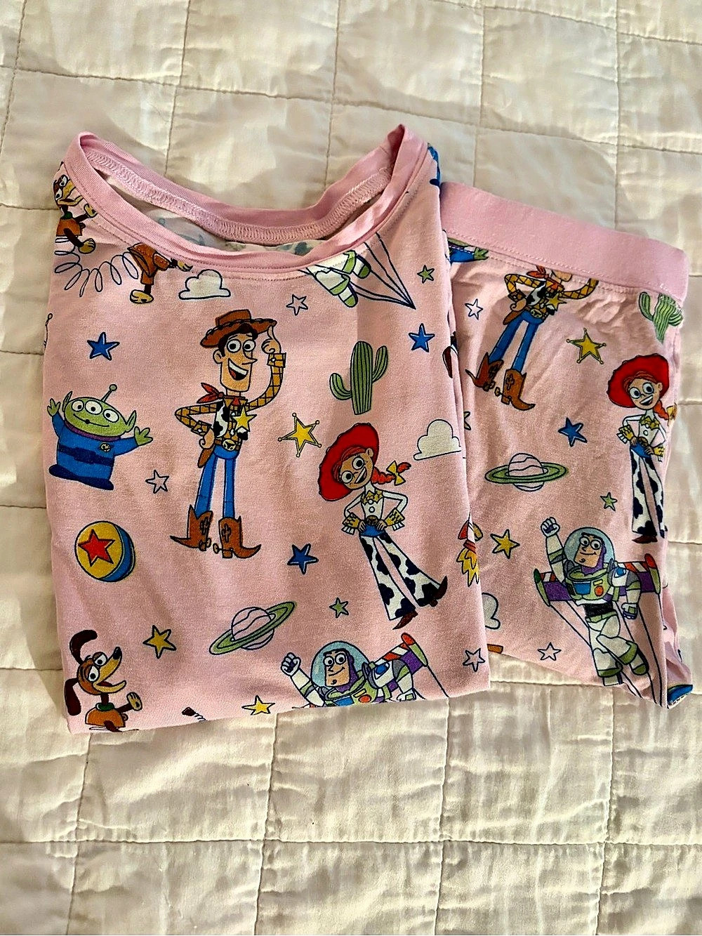 Toy Story Pink Pajama Set great condition 5/6